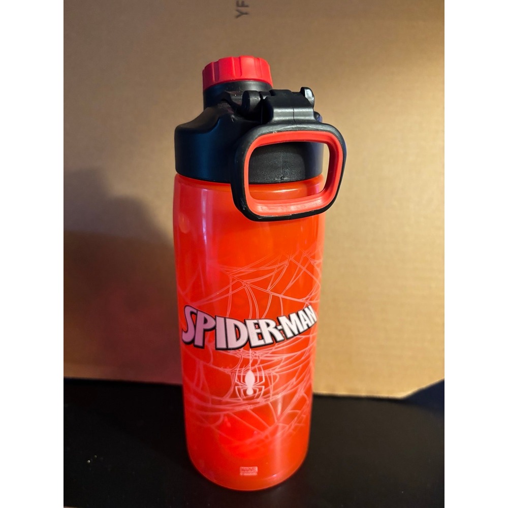 Zak Designs INC. Spiderman Water Bottle W/ Spill-proof Screw On Lid And Handle